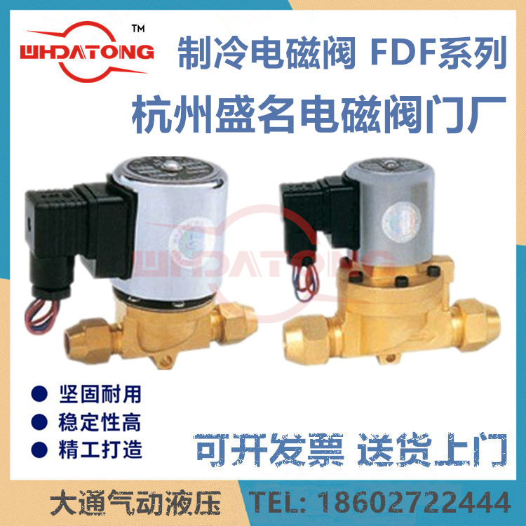 制冷电磁阀FDF-3/6/8/10/16/19/25/32 杭州盛名电磁阀门厂FDF-13